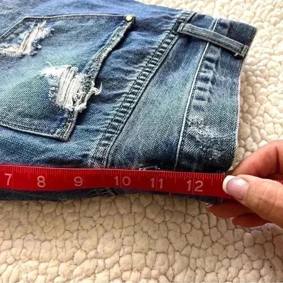 Petra 153 High Rise 100% Cotton Super Distressed Faded Mom Jean Shorts Size 7/27 - Picture 13 of 13